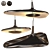 Elegant Noir Pendant Light 3D model small image 1