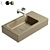 Sleek Cono Wall Basin: Effortless Elegance 3D model small image 1