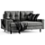 Modern Deans Sofa 3D model small image 3