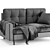 Modern Deans Sofa 3D model small image 6