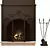 Fireplace Set with Authentic Design  Elegant and Functional 3D model small image 2