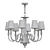 Vintage Bookshelf Chandelier 3D model small image 2