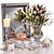 Elegant Tulip Decor Set 3D model small image 9