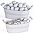 Elegant Egg Baskets: Chicken & Quail Eggs 3D model small image 6