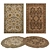 Variety in Rugs Set: 8 Versatile Options 3D model small image 1