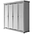 Riviera Collection Wooden Wardrobe: Elegant and Spacious 3D model small image 3