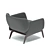 Modern Vray Armchair: Polys 4396 3D model small image 2