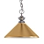 Satin Gold Metal Shade Pendant 3D model small image 1