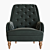 Elegant Epoque Armchair 3D model small image 2