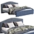 Hauga Bed: Modern and Versatile Sleeping Solution 3D model small image 3