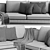 BoConcept Indivi Modern Convertible Sofa 3D model small image 5