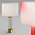Sleek Acrylic USB Table Lamp 3D model small image 2