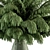 Fresh Fern Greenery | Glass Vase 3D model small image 2