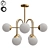 Modern Aozu Sputnik Chandelier - Eight-Light Fixture 3D model small image 1