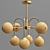 Modern Aozu Sputnik Chandelier - Eight-Light Fixture 3D model small image 2