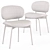 Luz Upholstered Chair: Modern Comfort in 3D 3D model small image 4