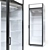 Capri P-490SK Glass Door Refrigerator 3D model small image 1