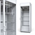 Capri P-490SK Glass Door Refrigerator 3D model small image 4