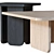 TEULAT Arq Coffee Table - Ash Black Finish 3D model small image 2