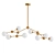 Modern Birmingham 8-Light Linear Chandelier 3D model small image 1