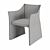 Sartorial Leather Cap Chair 3D model small image 3