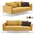 Horm Dizzy Sofa C: Stylish Modular Seating 3D model small image 3