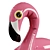 Pink Flamingo Inflatable Pool Float 3D model small image 2