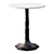 Elegant Marble End Table 3D model small image 1