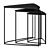 Elegant Nesting Metal End Tables 3D model small image 1