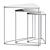 Elegant Nesting Metal End Tables 3D model small image 2