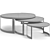 Luxury Fendi Casa Anya: Elegant Coffee Table Set 3D model small image 7