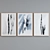 Modern Abstract Frame Set - Set of 3 Frames 3D model small image 4