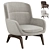 Luxury Minotti Belt Armchair: Elegant Style for your Home 3D model small image 1
