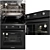 Complete Kitchen Set: Gas Hob, Refrigerator, Hood, Oven, Coffee Machine 3D model small image 5