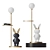 Elegant Bunny Floor Lamp 3D model small image 1