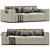 Riff Sofa: Modern Scandinavian Design 3D model small image 1