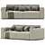 Riff Sofa: Modern Scandinavian Design 3D model small image 2