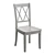 French Cottage Style Solid Wood Cross Back Chair 3D model small image 1