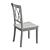 French Cottage Style Solid Wood Cross Back Chair 3D model small image 3