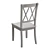 French Cottage Style Solid Wood Cross Back Chair 3D model small image 4