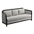 Vintage-inspired Cora Sofa: Elevated Charm for Your Favorite Spot 3D model small image 1