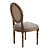 Elegant Duffield Chair in Sand Gray 3D model small image 3