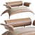 Stylish Safari Sofa 3D model small image 2