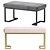 Elegant Richmond Bench in 3 Color Options 3D model small image 2