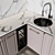 Neoclassic112 Kitchen: Customizable Size & Color 3D model small image 3