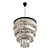 Elegant Crystal Pendant Lamp 3D model small image 2