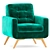 Elegant Fiord Armchair: Gala Collection 3D model small image 1