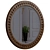 Shining Gold Star Mirror 3D model small image 5