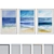 Modern Watercolor Landscape Picture Frame Set 3D model small image 1