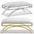 Elegant Cremona Bench: 3 Color Options 3D model small image 4